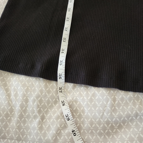 New 1X Puma Black Ribbed Square Neck Bodycon Dress - Picture 11 of 16